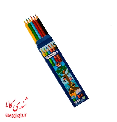 مداد رنگی 6 رنگ آسیا